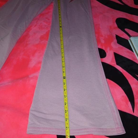 VTG PINK Victoria's Secret Pink Sweatpants Bootcut Lightning Bolt - Picture 13 of 14